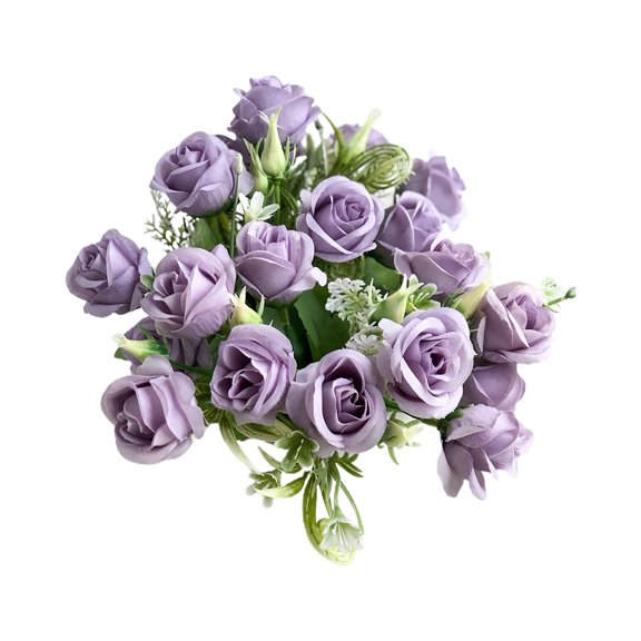 Artificial Flower Nice-looking Weather-resistant Exquisite Modern Simple Artificial Rain Rose for Lover