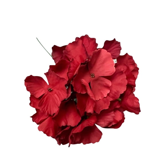 Artificial Flower,Pcs 6 Inch Silk Hydrangea Heads Artificial Decoration Flowers Garden Floral Décor Purple