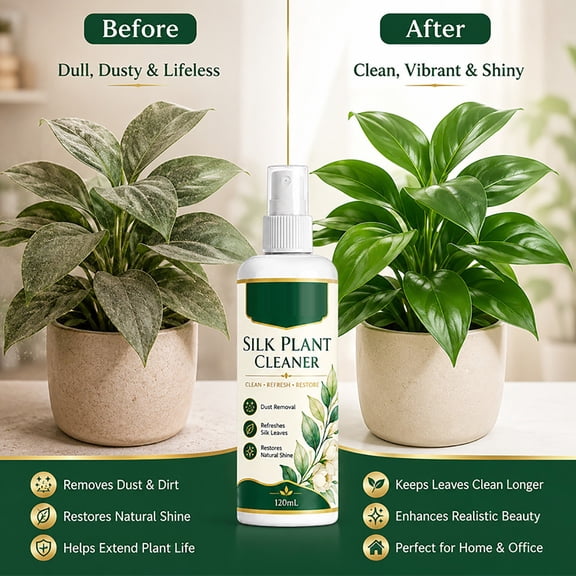 Artificial Flower & Plant Cleaner,120ml Silk Flower And Artificial Plant Cleaner Spray No Wipe For Fabrics And Dried Flowers