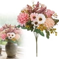 thumbnail image 1 of Artificial Flower Plant,Fake Flowers,Artificial Flowers Artificial Rose Flowers Rose Flower Bouquet for Wedding Table Centerpieces Arrangement Home Kitchen Decor,A, 1 of 9