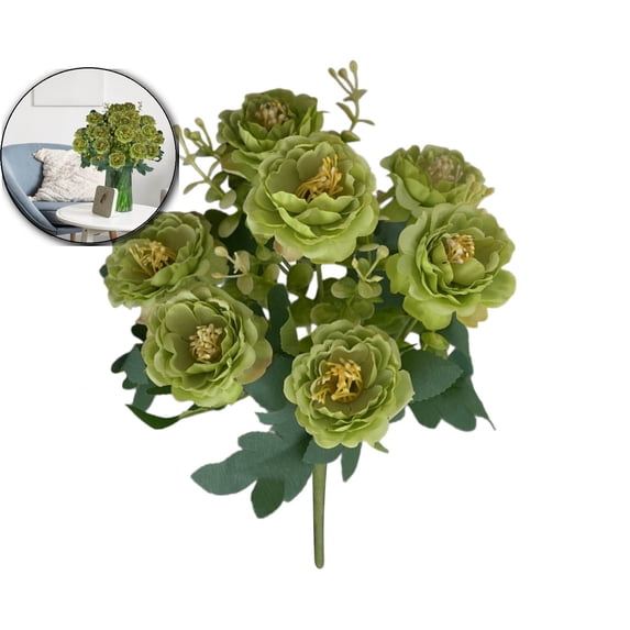 Artificial Flower Silk Peonies Faux Flowers Fake Peonies Artificial Flowers Peonies Bouquet for Table Centerpieces Decoration Wedding Decor Home Party Decor