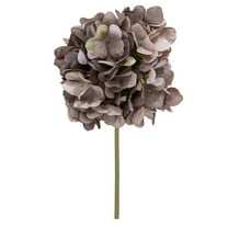 Artificial Flower Siying Single Hydrangea (1 Branch) (Gray) - Simulation Flower Siying Single Hydrangea Flower Home Decoration Simulation Flower（1X Artificial Flower Twig Hydrangea (1 Piece))