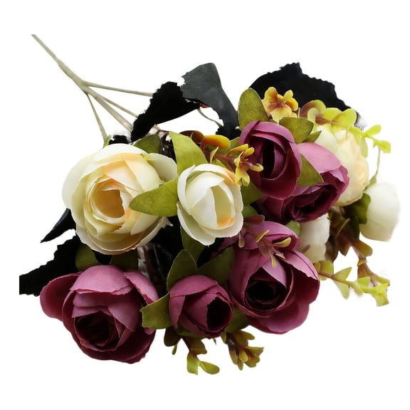 Artificial Flower Stems, Lifelike Decorative Branches for Garden Wedding Centerpieces and Table Runner Decor, Maintenance-Free Faux Flowers for Vases Home and Event Display