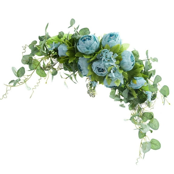 Artificial Flower Swag Wedding Welcome Sign Decoration for Wedding Party Reception Backdrops Table Centerpieces