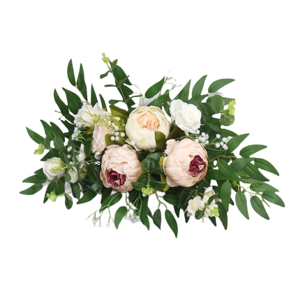 Artificial Flower Swag Wedding Welcome Sign Decoration for Wedding Reception Backdrops Party Table Centerpieces
