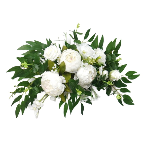 Artificial Flower Swag for Wedding Reception Backdrops Party Table Decoration Wedding Welcome Sign Flower Arrangement