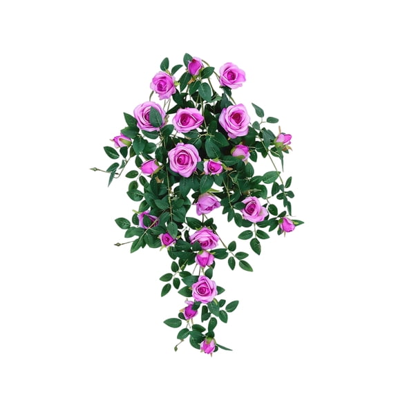 Artificial Flower Vine, Fake Flower Vine, 0.9M Length Wall-Mounted For Pipe Cover And Balcony Decoration, 1 Piece