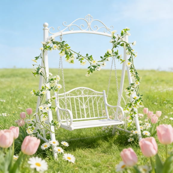 Artificial Flower Vine Hanging Garland With Simulated Flowers And Leaves For Indoor Ceiling Or Duct Decoration, 210 cm, Multi Color, Lightweight Maintenance Free, DIY Event Wedding Home Décor