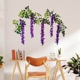 thumbnail image 1 of Artificial Flower Vine, Simulated Rose Vine, 180cm, Hanging Décor, Wall Decor, Ceiling Decoration, Faux Flowers, D, 1 of 5