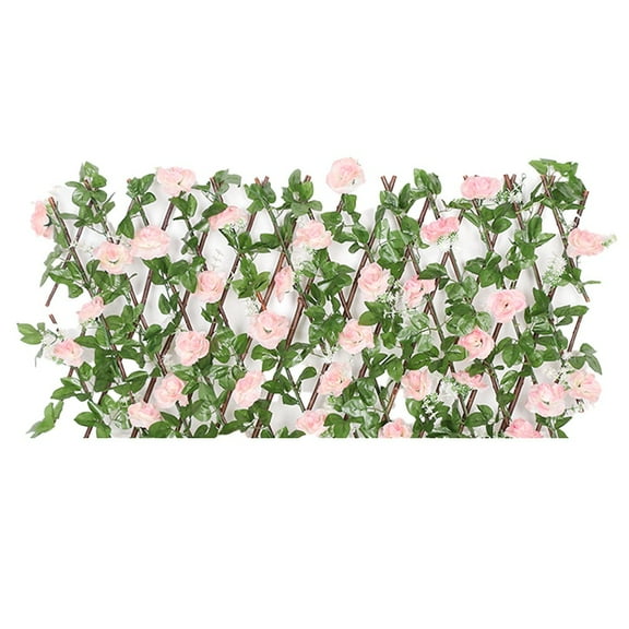Artificial Flower Wall Panel Background Garden Fence Vine Privacy Fence Wall Hedge Flackground Hedge Home Yard Decoration