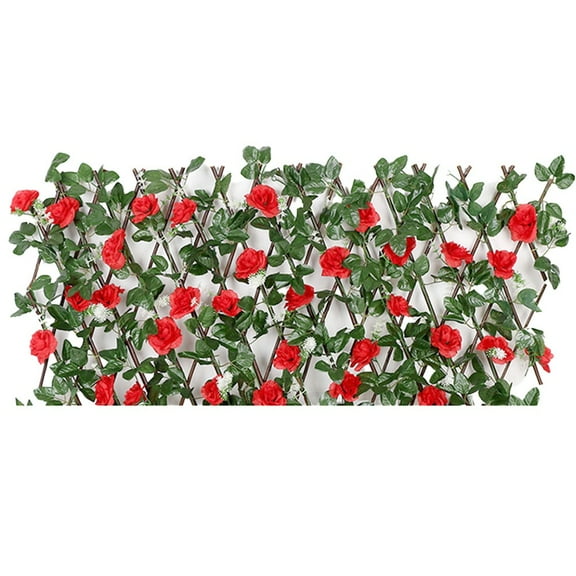 Artificial Flower Wall Panel Background Garden Fence Vine Privacy Fence Wall Hedge Floral Background Hedge Home Yard Decoration