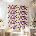 thumbnail image 1 of Artificial Flower Wall Panel Purple White Champagne Floral Backdrop for Wedding Party Photo Booth Decor, 24x16in Silk Rose Flower Wall, 1 of 6