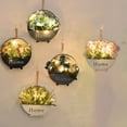 thumbnail image 1 of Artificial Flower Wall Planter with LED Lights, Metal Hanging Wall Planter, Greenery Wall Plant Decor, Wall Light Decor for Bathroom Bedroom Living Room Kitchen Wall Art, 1 of 7