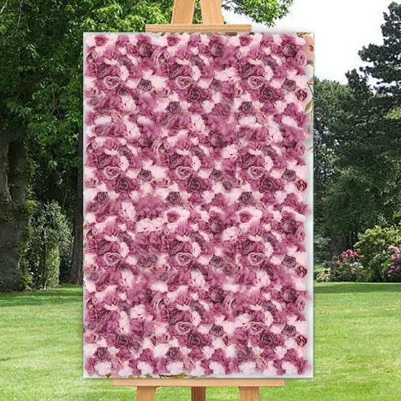 Artificial Flower Wall ,Wall Flower Silk Rose,Flower Wall Panel, 24X16inches,Used for Wedding Party, Church Wall, Stage Background Decoration, Flower Pillars, Main Roads, Homes, Shop Windows