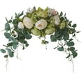 thumbnail image 1 of Artificial Flower Wedding Background Arch Welcome Area Decoration Hanging Flowers Corner Flowers Outdoor Flower Door Arrangement, 30 Inch Handmade Simulation Floral Swag With, 1 of 7
