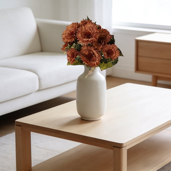 Artificial Flower - Wedding Handmade Wall Decoration Faux Floral Arrangement for Home Decor Centerpieces and Event Styling (Coffee), Ccwuwei