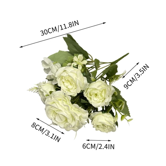 Artificial Flower s for Vases Fake Flower Branches for Home Decor Wedding Centerpieces Table Runners 1-Pack Lifelike Floral Arrangements