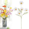 thumbnail image 1 of Artificial Flowers 1 Bundles Artificial Silk Daisy Fake Flowers UV Resistant Outdoor Fake Wildflowers with Stems Greenery Shrubs Plants Arrangements for Home Garden for Decoration, 1 of 8