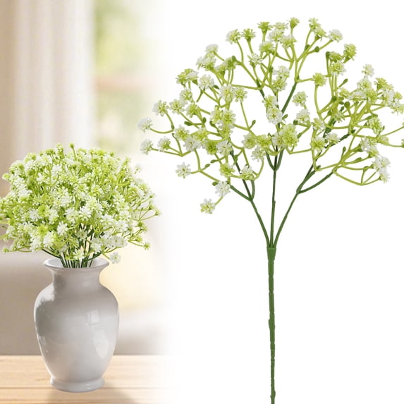 Artificial Flowers 1 Stem Baby's Breath Gypsophila for Flower Arrangement Light Decor