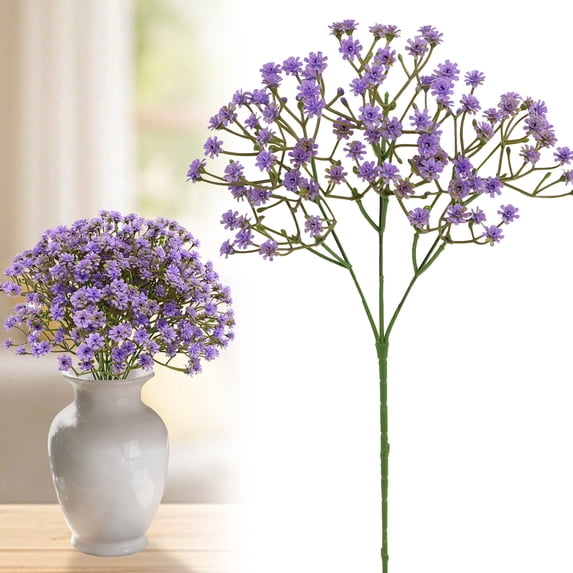 Artificial Flowers 1 Stem Baby's Breath Gypsophila for Flower Arrangement Light Decor