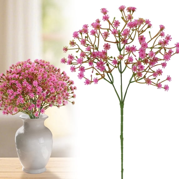 Artificial Flowers 1 Stem Baby's Breath Gypsophila for Flower Arrangement Light Decor