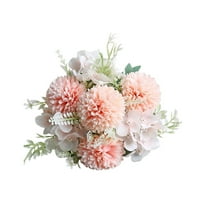 Artificial Flowers, 1 pc Silk Hydrangea Bouquet Fake Peony Décor Plastic Carnations Realistic Flower Arrangements Wedding Decoration Table Centerpieces