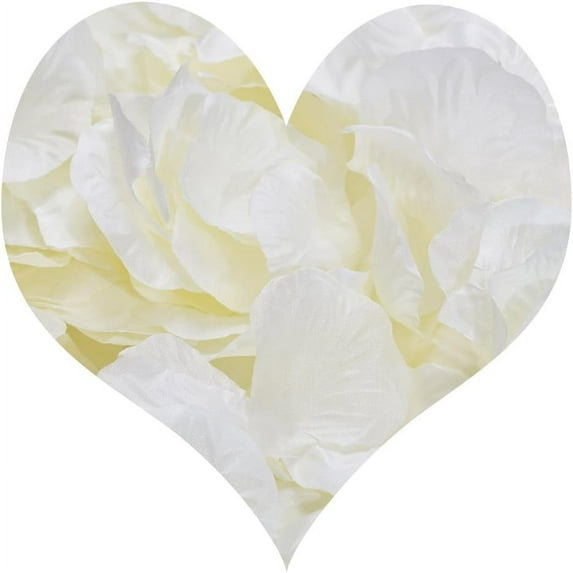 Artificial Flowers 1000pcs Silk Rose Petals for Wedding Aisle Flower Girl Confetti Party Home Decoration Valentine Day Dessert Table Cake Table(Ivory)
