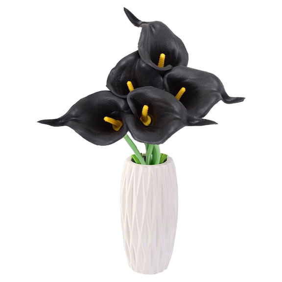 Artificial Flowers,10pc Mini PU Calla Lily Flower Simulation Flower Home Decoration Photography Props