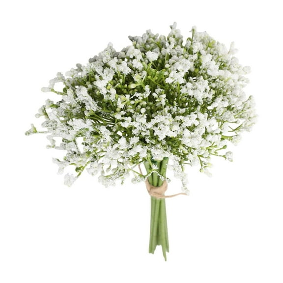 Artificial Flowers 12 pcs Gypsophila Real Touch Flowers for Wedding Party Home Garden Decoration for Bride Wedding Decorations Party Floral Arrangements DIY