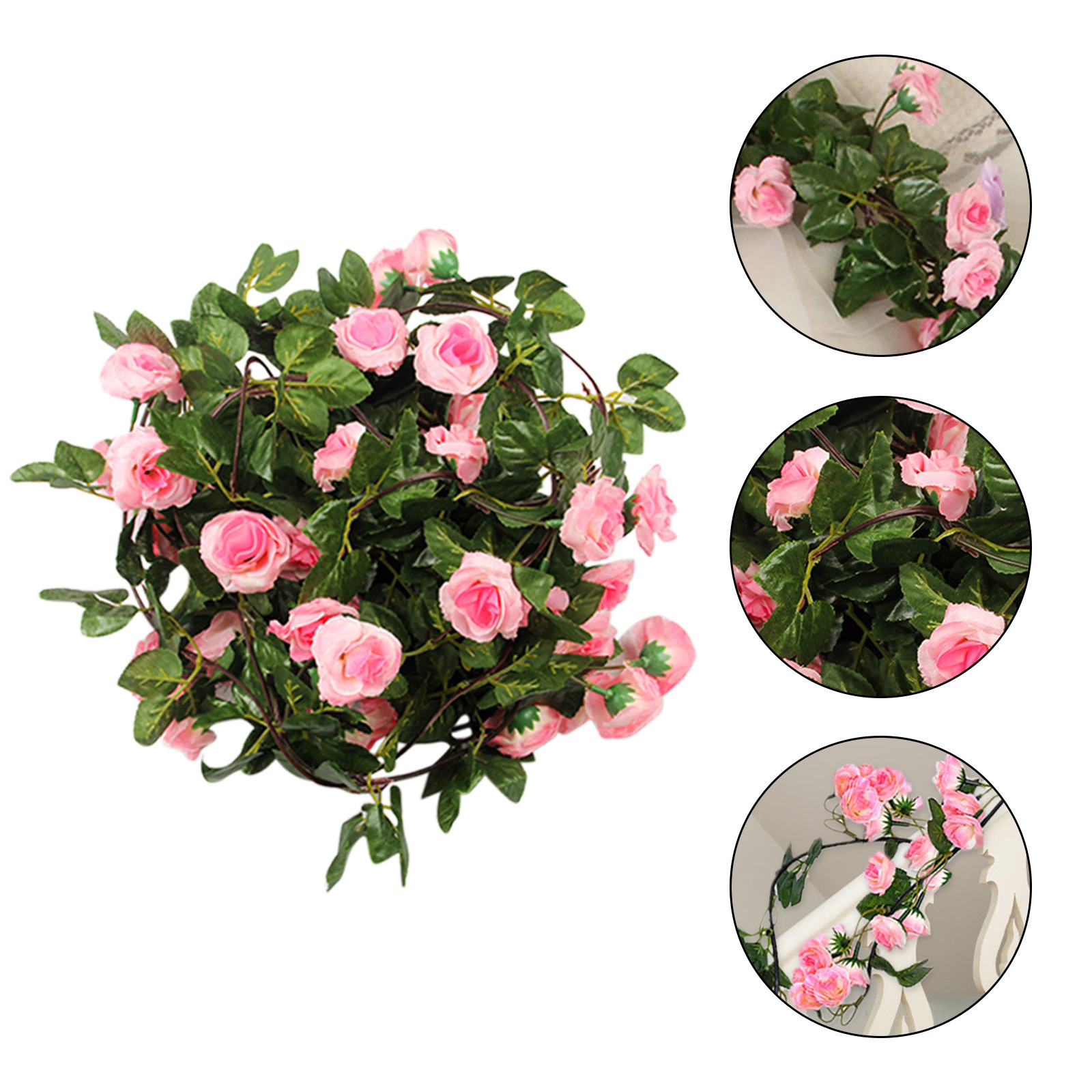 Artificial Flowers 2.2 M 22 Rose Vine Vine Living Room Pipe Simulation
