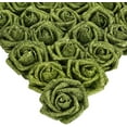thumbnail image 1 of Artificial Flowers, 25pcs Foam Glitter Roses Glitter Foam Rose Foam Rose with Stem for DIY Wedding Bridal Bouquet Home Party Christmas Decoration(Silver), 1 of 5