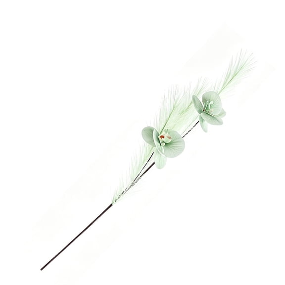 Artificial Flowers, 28.35 Inch Trending Pampas Spray, 1Pc Durable Plastic Orchid Reed Stems, Farmhouse Entryway Mantel Displays, Green, Qtmrj