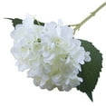 thumbnail image 1 of Artificial Flowers 3Pcs 16.4In Artificial Hydrangea Silk Bouquet Faux Hydrangea Stems for Wedding Centerpieces Decor (White 5) Artificial Flowers for Outdoors Artificial Flowers for Decoration, 1 of 2
