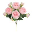 thumbnail image 1 of Artificial Flowers 5 Bundles Peonies Artificial Peonies Flowers Faux Peonies Wedding Artificial Flower Bouquet for Table Centerpiece for Home Wedding Decor Bridal Floral Arrangement, 1 of 9