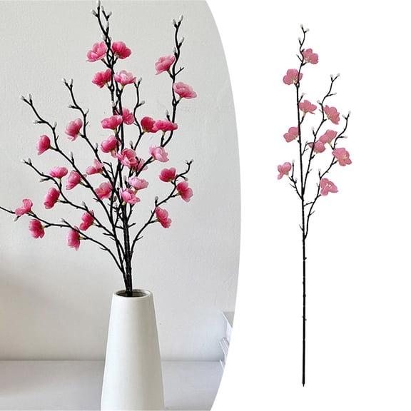 Artificial Flowers,55CM Single Branch White Artificial Flower Chinese Home Decor Arrangement
