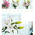 thumbnail image 1 of Artificial Flowers, 5pcs Artificial Full Bloom Artificial Latex Real Touch Flowers for Home Decor, Wedding, Parties, Offices, 1 of 10