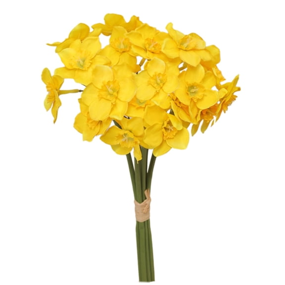 Artificial Flowers Artificial Daffodil Flowers 16 Inch Length Silk Flowers For Decorating Flower Bouquets For Family Parties Weddings And Shops