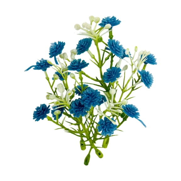 Artificial Flowers Assorted Colors (5cm & 8cm Pack), Soft White Green Yellow Rose Red Blue Blooms for Home Decor Wedding Bouquet DIY Crafts,Silk Artificial Flowers(Blue,)
