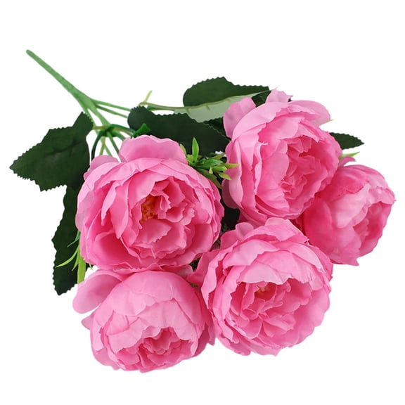 Artificial Flowers Ball, Burgundy White Wedding Centerpiece for Table Decorations and Flower Arrangements