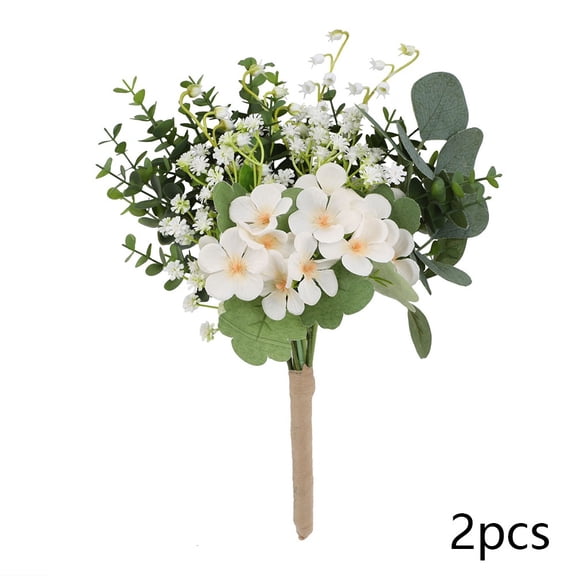 Artificial Flowers Bouquet Eucalyptus Leaves Wedding Decoration For Home Decor