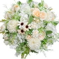 thumbnail image 1 of Artificial Flowers Bouquet Fake Peony Silk Hydrangea Wildflowers Arrangements with Stems for Wedding Home Centerpieces Decor (Light Pink), 1 of 5