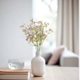 thumbnail image 1 of Artificial Flowers Bouquet, Plastic Floral Arrangement for Home Table Centerpiece Decor, Fake Gypsophila Filler Flowers for Wedding Party Vase Tree Wreath Decoration(Purple), 1 of 6