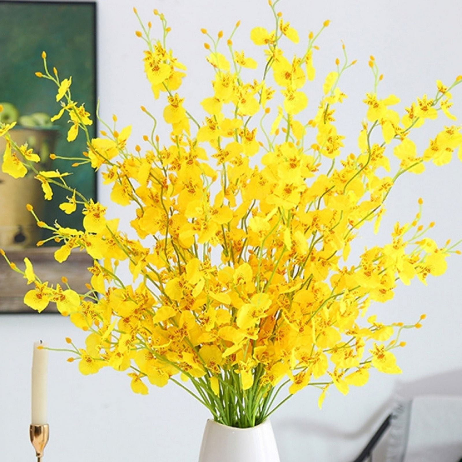 Artificial Flowers Bouquet Realistic Silk 5Pcs Faux Flowers Flowers — free download