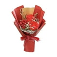 thumbnail image 1 of Artificial Flowers Bouquet Rose Faux Long-Lasting Fake Roses Flower Bouquet, Valentine's Day Gifts, Small Rose Bouquet, Fake Flower for Wedding Bouquets Party Birthday Decors, 1 of 8