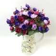 thumbnail image 1 of Silk Rose Peony Bouquet Artificial Flowers Home Decoration Wedding Centerpiece, 1 of 3