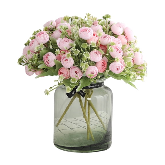 Artificial Flowers Bouquets, 11in Fake Flower Bud for Vase Floral Arrangements Wedding Home Table Decoration, 1PCS  Pink