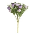 thumbnail image 1 of Artificial Flowers Bouquets, 11in Fake Flower Bud for Vase Floral Arrangements Wedding Home Table Decoration, 1PCS  Purple, 1 of 7