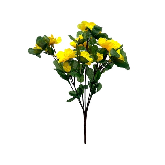 Artificial Flowers Bundles, Fake Rhododendron Plants for Outdoor Decor, Silk Window Box Flowers, for Outdoor Gardens, Weddings, Patios, and Home Décor