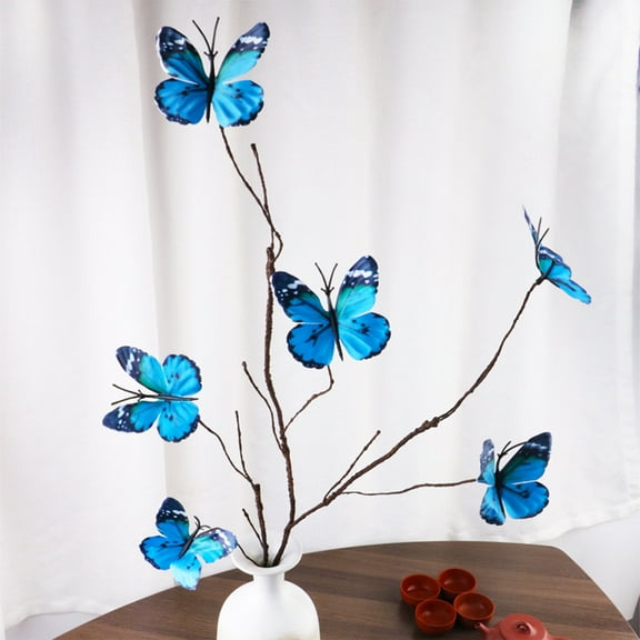 Artificial Flowers Butterflies Artificial Flowers Interior Decorations No Fading Bouquets Holiday Gifts Girlfriend Gifts Party Decorations Fake Wedding Flowers