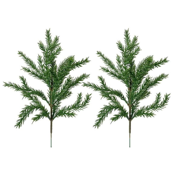 Christmas Norfolk Branches 12 Inch Artificial Branches Diy Crafts Faux Branches for Xmas Indoor Outdoor Home Decor Branches 12 Inch Artificial Branches Diy Crafts Faux Branches for